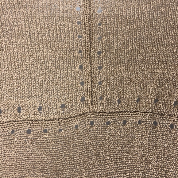 Loft Tan Knit Lightweight Shrug Size Small - Picture 3 of 7